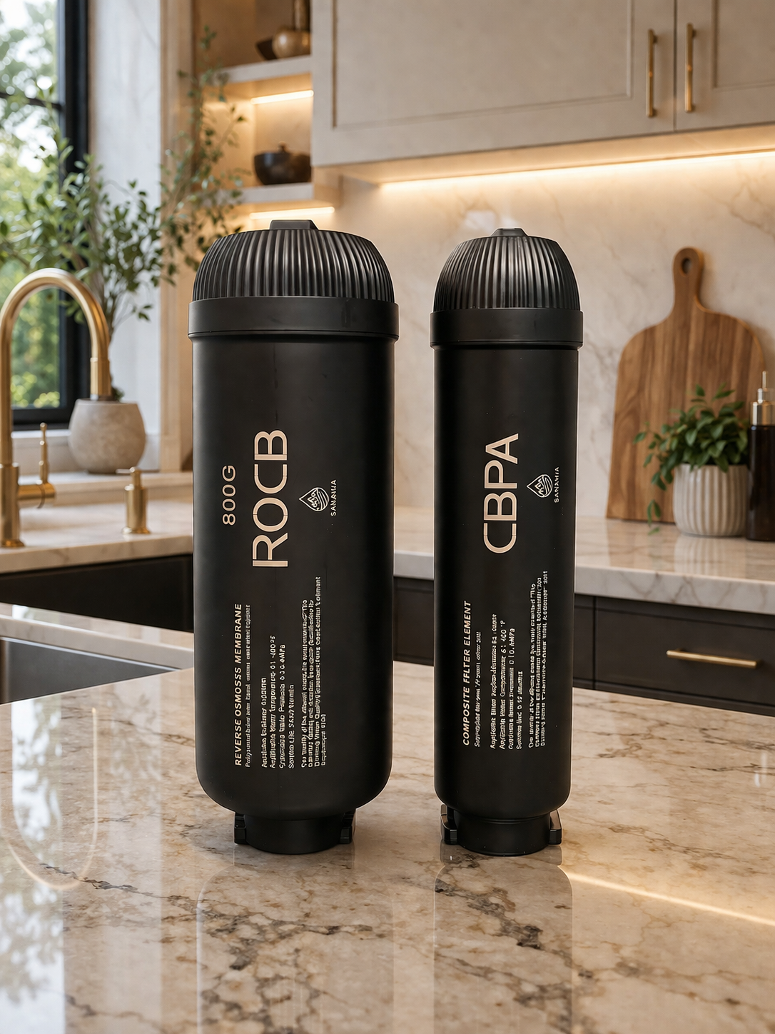Sanavia RO Filter Bundle — Carbon Block + 800G ROCB
